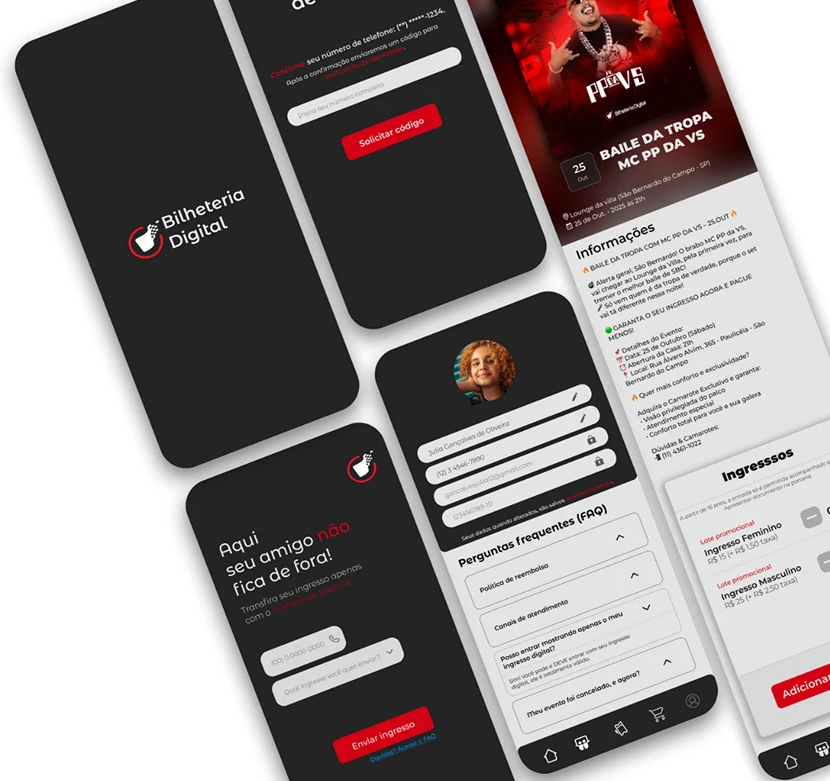 Redesign de Aplicativo Bilheteria Digital